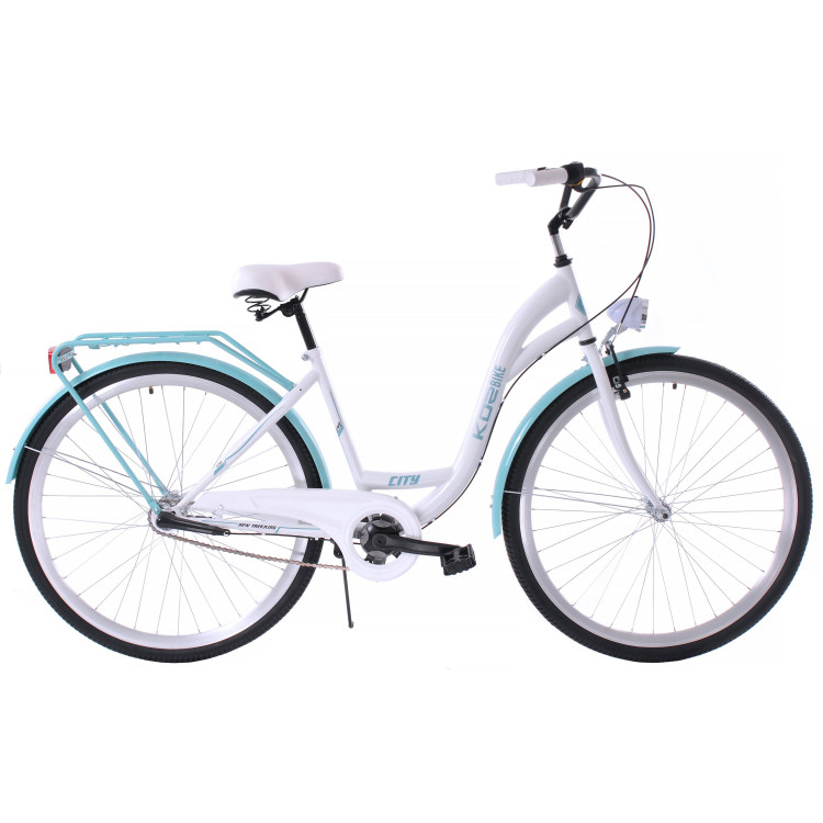 Mestský bicykel 28" Kozbike K21 3 prevodový Bielo modrý